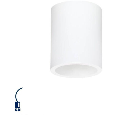 Support Spot Saillie Blanc Rond Ø110mm 1xGU10 Max 10W