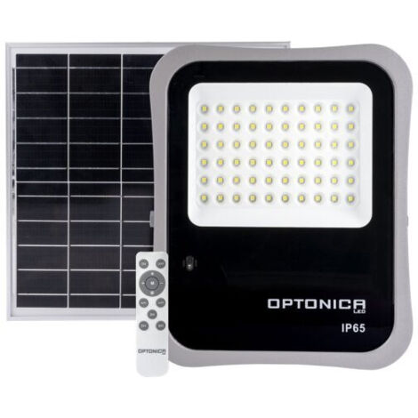 Projecteur LED solaire étanche 60 watts avec télécommande - Optonica