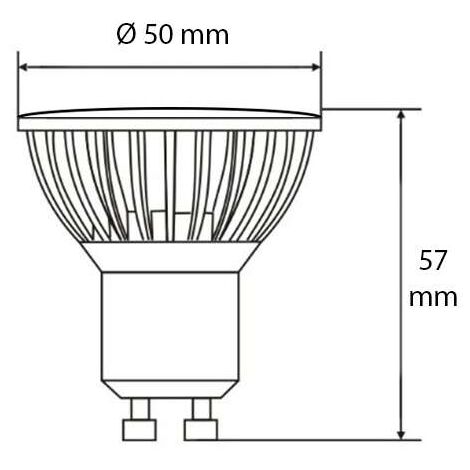 Ampoule Spot GU10 LED 4W éclairage 40W - Blanc Naturel 4100K