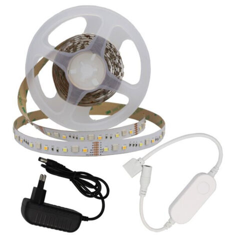 Kit Ruban LED pour TV 12W 5V 60LED IP65 RGB Dimmable avec