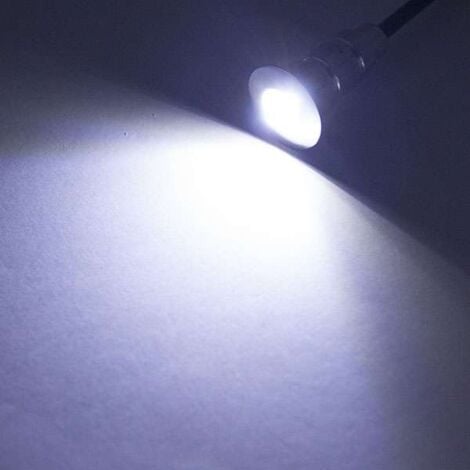 Pack Mini Spots LED Ronds Étanches SP-E02 - Tout Compris  Vert - 6 spots LED - Sans Télécommande