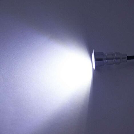 Pack Mini Spots LED Ronds Étanches SP-E02 - Tout Compris  Vert - 6 spots LED - Sans Télécommande