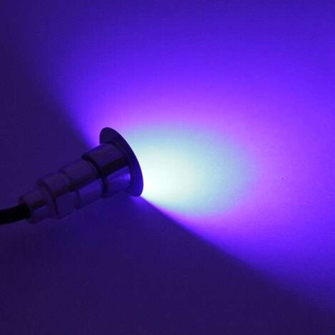Pack Mini Spots LED Ronds Étanches SP-E02 - Tout Compris  Vert - 6 spots LED - Sans Télécommande