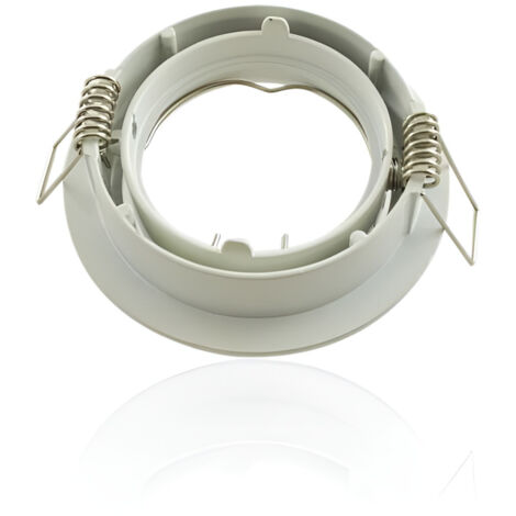 Support de Spot rond BBC Rond Blanc Fixe avec douille automatique
