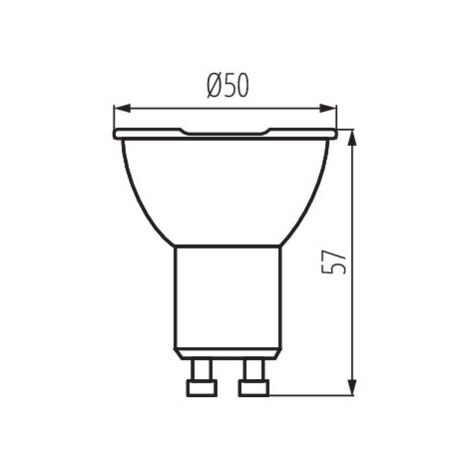 Spot LED GU10 PAR16 6,5W 510lm (59W) - Blanc Chaud 2700K