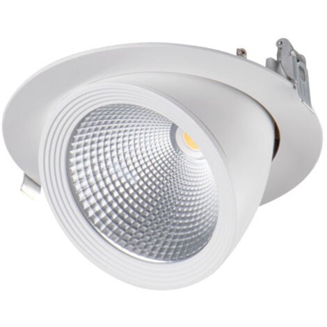 Spot encastrable LED IP65 noir dimmable 24W diamètre 190mm