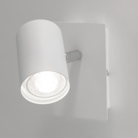 Applique murale en blanc avec 2 sources lumineuses