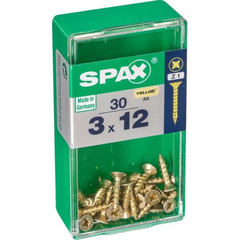 Lot De 1000 Vis à Bois SPAX 3.5x40 Mm - T-STAR Plus Acier WIROX, Neuves