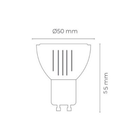 Ampoule LED RefLED Sylvania ⌀50 mm 6,2W 450LM 840 culot GU10