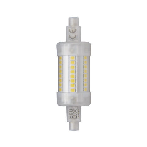 Ampoule LED R7S 6W 78mm 220V éq. 40W 600lm - Blanc Chaud 3000K
