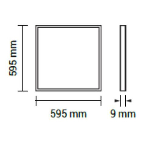 Panneau LED Plafonnier Bility Noir 62cm - 36W 3600lm Blanc Chaud Réglable Et Dimmable - Brilliant