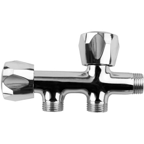 Grifo De Lavadero 1/2 x 1/2 x 1/2 Volante Latón Frontal