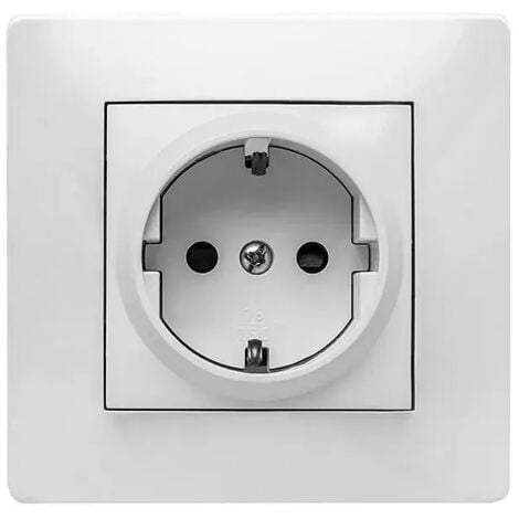 Base enchufe empotrada TT 2P+T 16A 250V Famatel 9123