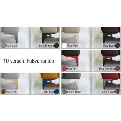 Sofanella Leder 2-Sitzer Sofa Mini BELLA  Rot 17 x 100 x 78 cm  Füße: Matt-Schwarz