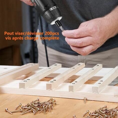 31 Pcs Tournevis sans Fil Rechargeable TACKLIFE, 3.6 V, 4Nm Max, Réglage du Couple 6+1, Lumière LED avant et arrière - SDH13DC
