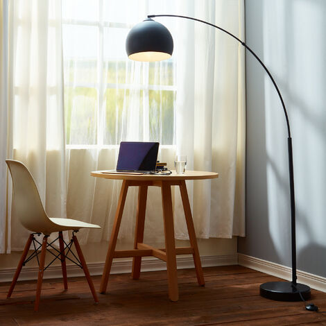 Lampada da terra LED Illuminazione Negra Moderna Arquer Teamson Home VN-L00013-EU
