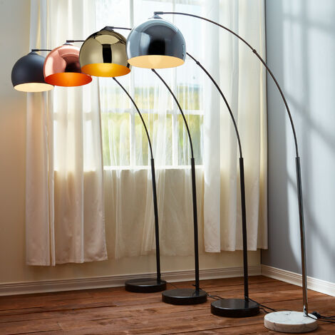 Lampada da terra LED Illuminazione Negra Moderna Arquer Teamson Home VN-L00013-EU