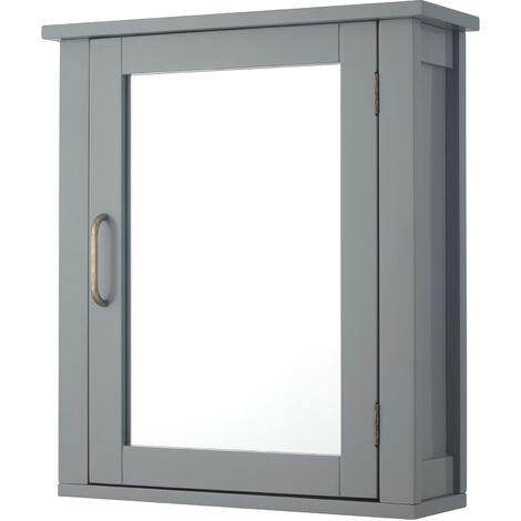 Pensile da bagno angolare compatto con specchio, Bianco TEAMSON HOME | Leroy Merlin