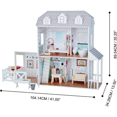 Olivia's Little World Grande Casa delle Bambole in Legno per - Main Image