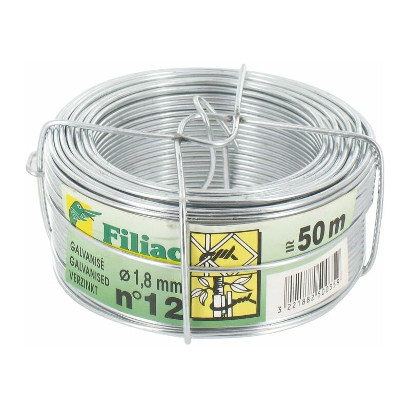 Fil galvanisé Filiac - L. 50 m - Ø 1,8 mm
