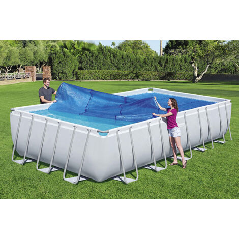 Bâche à bulles rectangulaire Bestway pour piscine de 4,88 x 2,74 m