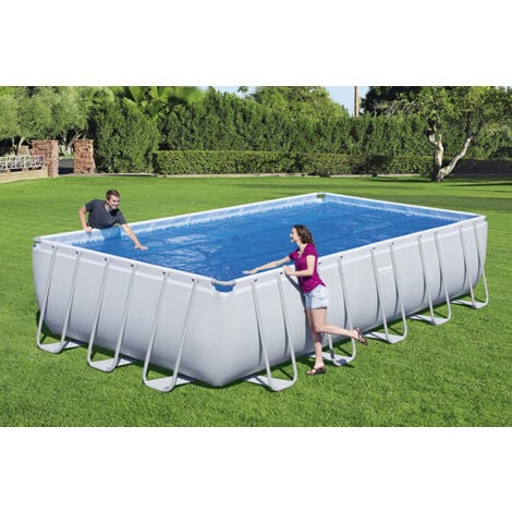 Bâche à bulles rectangulaire Bestway pour piscine de 4,88 x 2,74 m