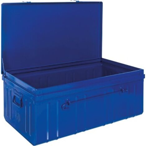 Cantine métal laquée bleue - 80 cm