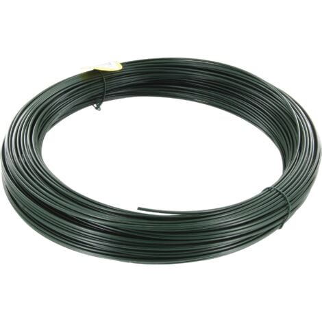 Fil de tension galvanisé plastifié vert Filiac - L. 100 m - Ø 2,75 mm