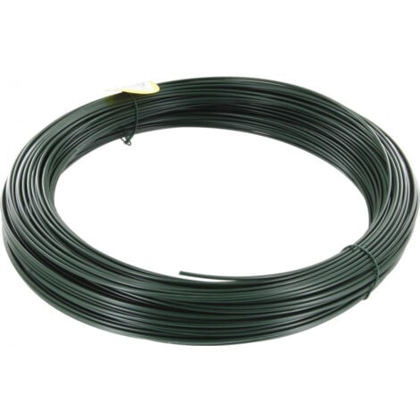 Fil de tension galvanisé plastifié vert Filiac - L. 100 m - Ø 2,75 mm