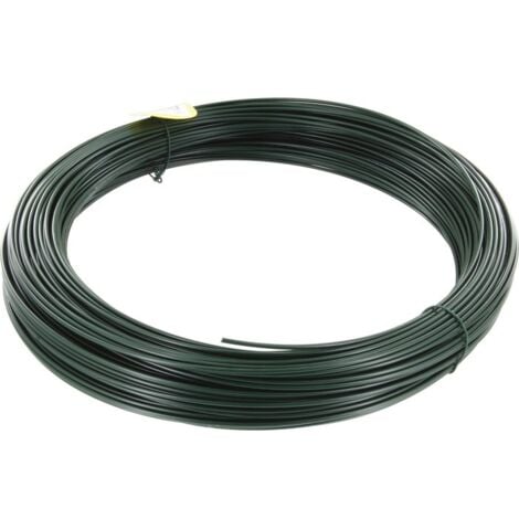 Fil de tension galvanisé plastifié vert Filiac - L. 100 m - Ø 2,75 mm