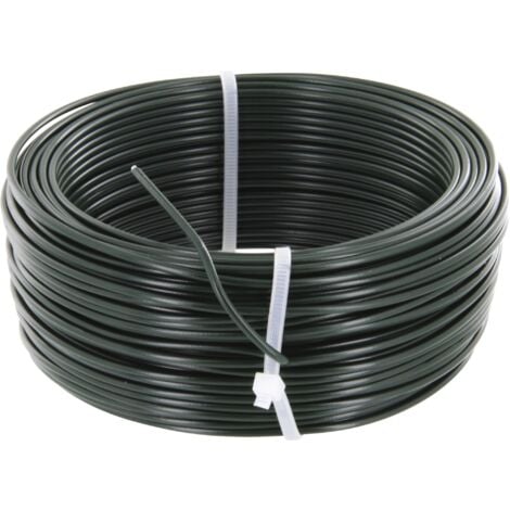 Fil de tension galvanisé plastifié vert Filiac - L. 50 m - Ø 2,8 mm