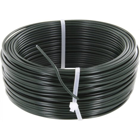 Fil de tension galvanisé plastifié vert Filiac - L. 50 m - Ø 2,8 mm