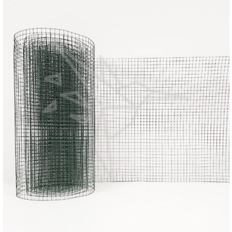 Grillage Plastifié Mailles Hexagonales 13mm WERKA PRO - Rouleau 1x10m Acier Galvanisé Vert