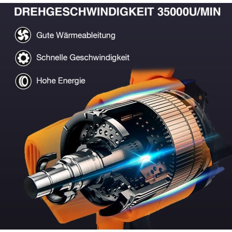 Grenintol 8 Pouces Tronçonneuse Électrique Scie à Chaîne sans Fil avec 2 Piles 2 Chaînes, 24V Tronçonneuse à Batterie Portative à Une Main