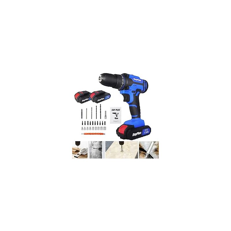 12V 16.8V 21V Cordless Drill Power Tools Wireless Drills Rechargeable Drill  Set for Electric Screwdriver Battery Driller Tool