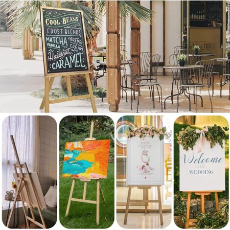 Artist Easels for Painting, Adjustable Durable Art Easel Drawing &  Sketching Holder 120/150cm Tall Display Easel Tripod for Wedding, Party and