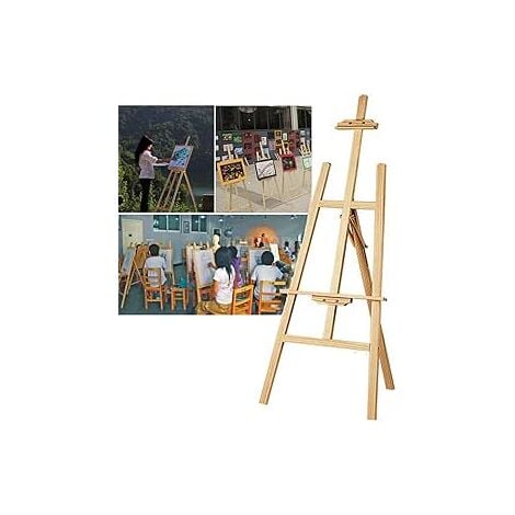 1.5M/59inch Artist Easel A-Frame Studio Wooden Easel for Painting and  Sketching, Craft Display Easels, Adjustable Foldable Wood Painting Canvas  Stand