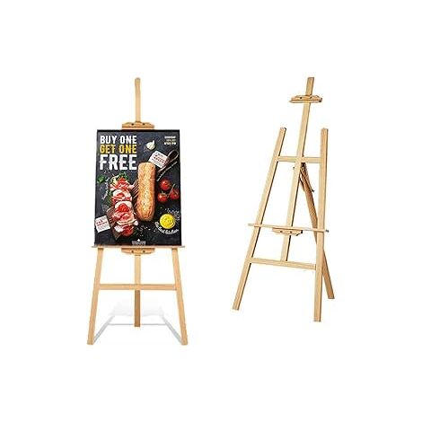 Studio Wooden Easel for Painting, 1.75m Studio Easel A Frame