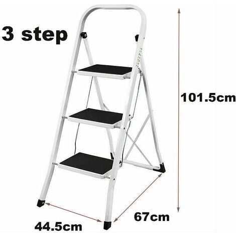 3 wide step on sale folding step stool