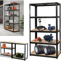 Garage Shelving Units for Storage Black 5 Tier Storage Shelves