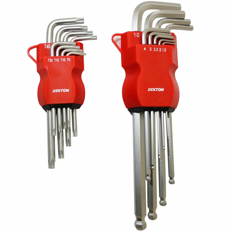 Dekton DT85518 Extra Long Arm Torx Key Set - Pack Of 9 - Foto 7