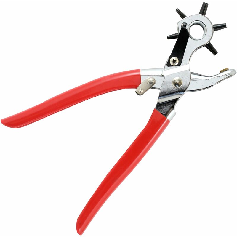 Leather Hole Punch Plier Punch With 6 Sizes Heavy Duty Revolving