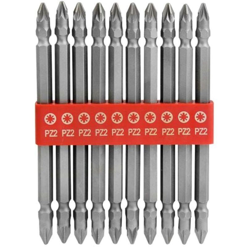 VEL⭐︎ Dekton Double Ended Power Drill Pozi Screwdriver Bit Set Hex PZ2