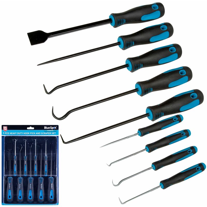 BlueSpot 6 Piece Long Reach Hook and Pick Set