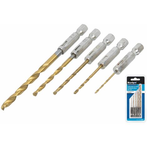 Hex Fitting Titanium Drill Bit Set 