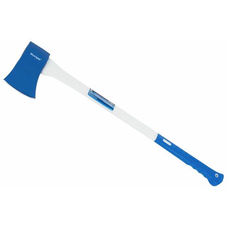 BlueSpot 4lb Axe Chopper With Fibreglass Handle Hatchet Tree Log Felling 850mm (1/2)