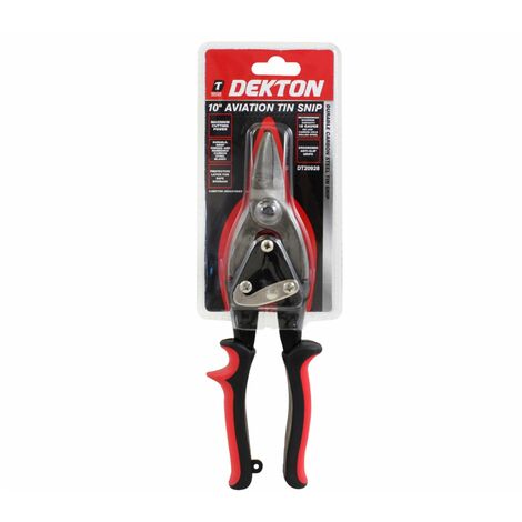 Dekton 250mm Straight Cut Aviation Tin Snip Cut Cutting Shear Sheet Metal 10"