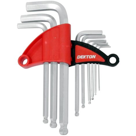 Dekton Short Metric Ball Point Hex Allen Key Set Allan Alan Alen 1.5 - 10mm 9 Pc (1/2)
