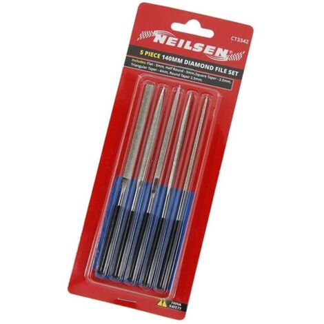 Neilsen 5pc Diamond Needle File Precision Micro Files Craft Work ...