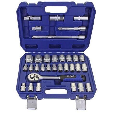 BlueSpot Tools 1577 1/2in Hex & 12 Point Socket Set 32 Piece B/S1577 (1/2)